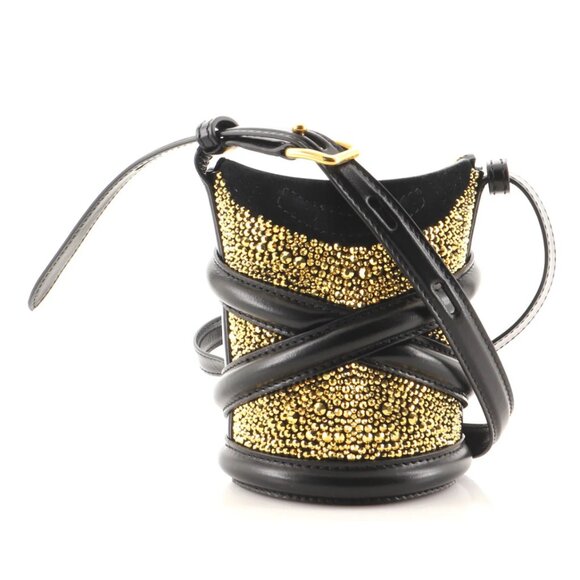 Handbags - 【32MK】$1590 Alexander McQueen Mini Curve Crystal Embellished Bag (NWOT Sample)